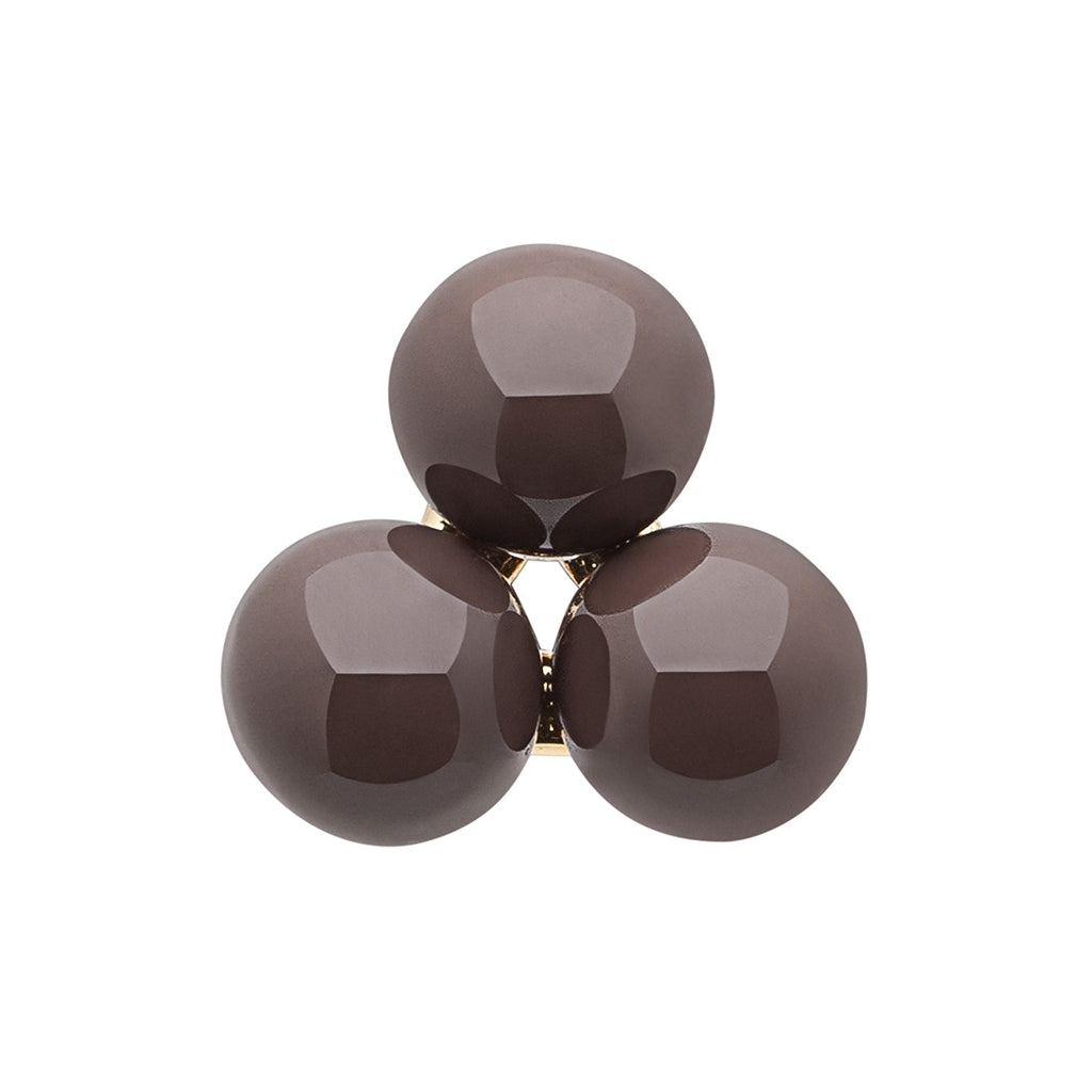LULU Copenhagen Trio Ohrring 1 stück Ear stud, 1 pcs Cocoa Powder