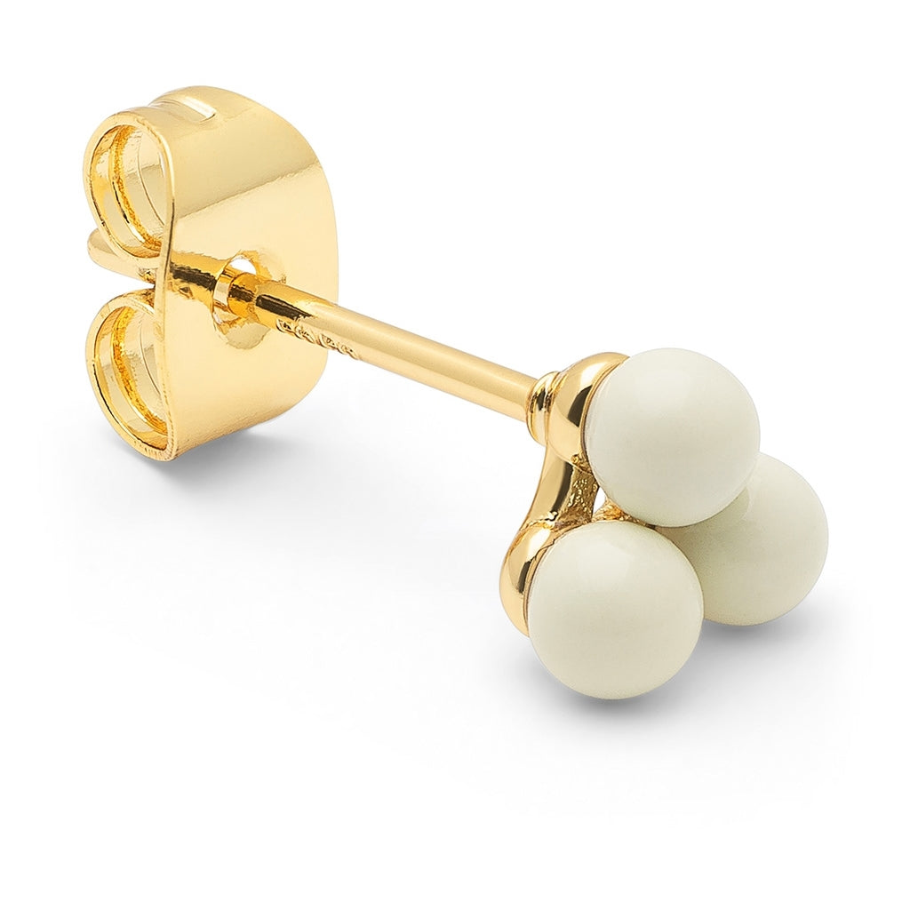 LULU Copenhagen Trio Ohrring 1 stück Ear stud, 1 pcs Coconut Milk