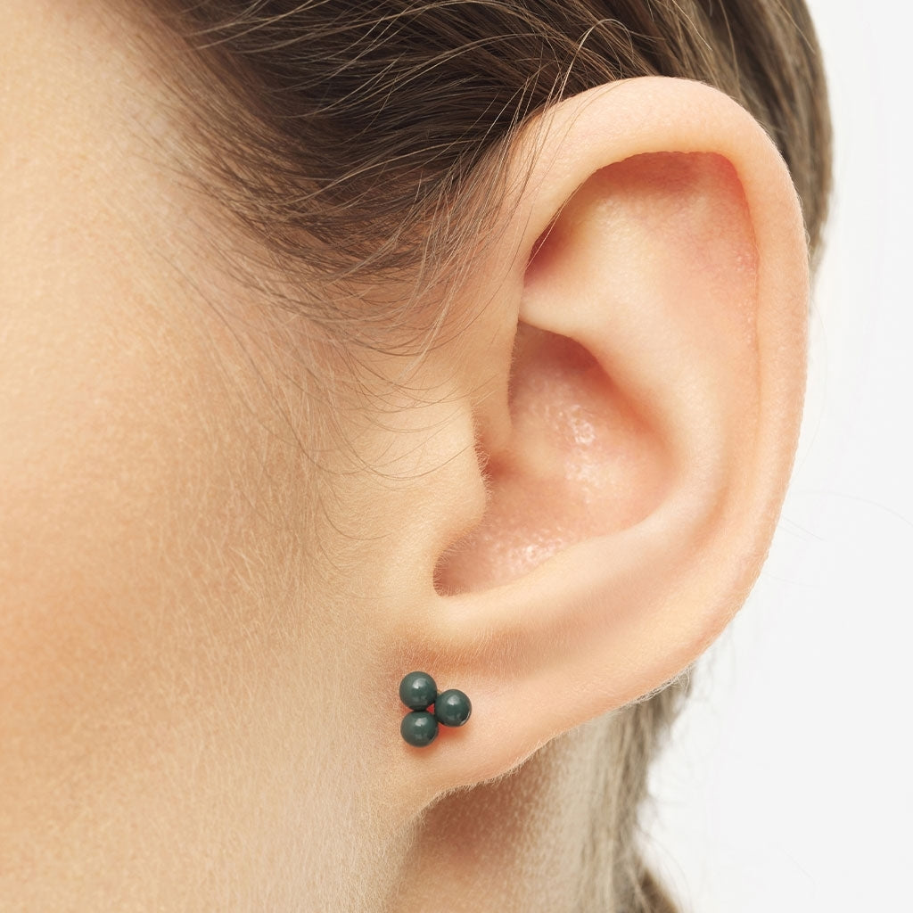LULU Copenhagen Trio Ohrring 1 stück Ear stud, 1 pcs North Sea Green