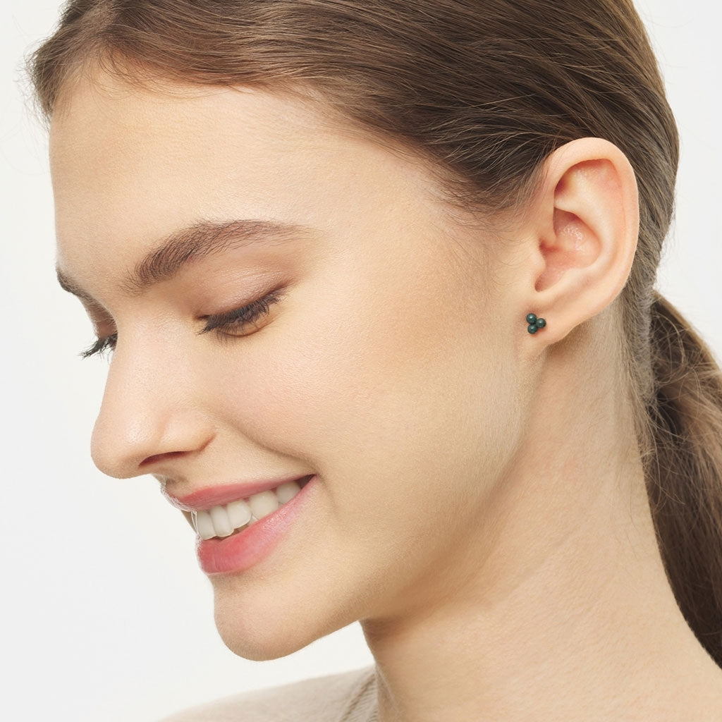 LULU Copenhagen Trio Ohrring 1 stück Ear stud, 1 pcs North Sea Green
