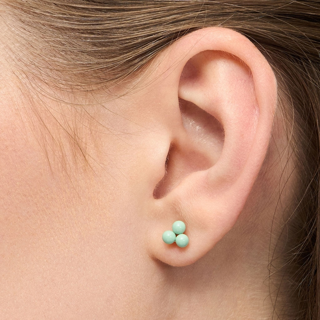 LULU Copenhagen Trio Ohrring 1 stück Ear stud, 1 pcs Seasalt Green