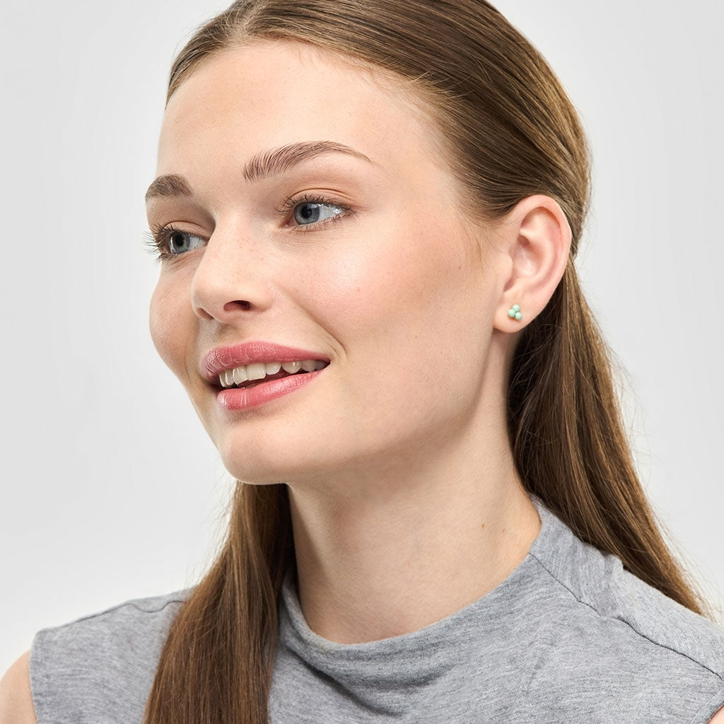 LULU Copenhagen Trio Ohrring 1 stück Ear stud, 1 pcs Seasalt Green