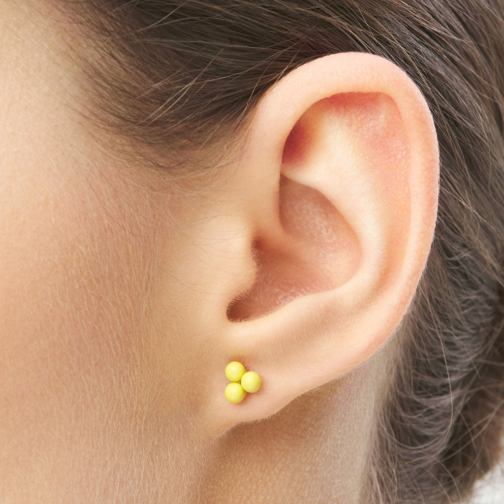 LULU Copenhagen Trio Ohrring 1 stück Ear stud, 1 pcs Wild Lime