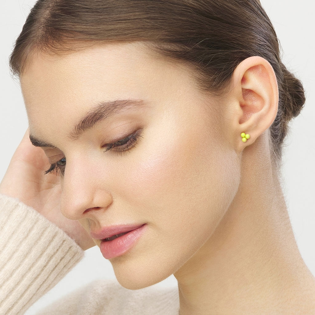 LULU Copenhagen Trio Ohrring 1 stück Ear stud, 1 pcs Wild Lime