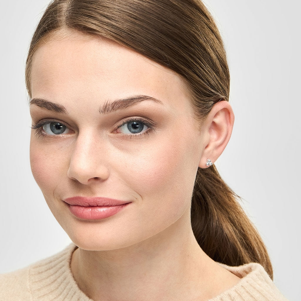 LULU Copenhagen Trio Ohrring 1 stück Ear stud, 1 pcs Silver Plated