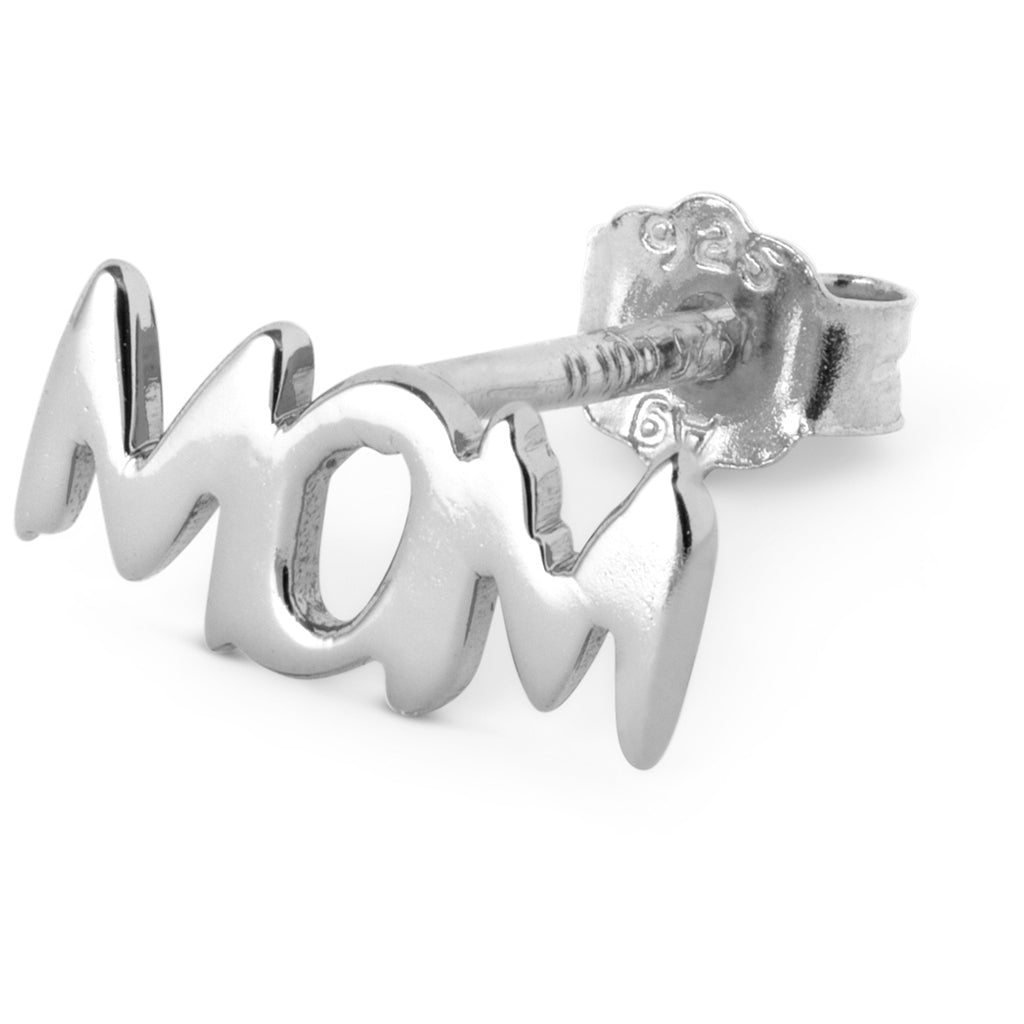 LULU Copenhagen Word Mom Ohrring 1 stück Ear stud, 1 pcs Silber