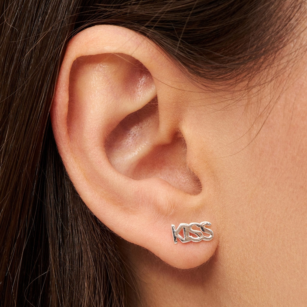 LULU Copenhagen Word Kiss Ohrring 1 stück Ear stud, 1 pcs Silber