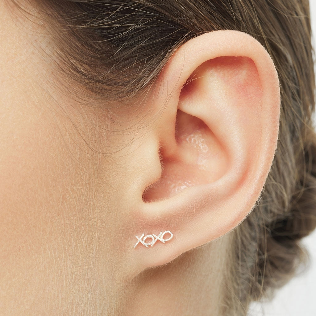 LULU Copenhagen XOXO 1 stück Ear stud, 1 pcs Silber