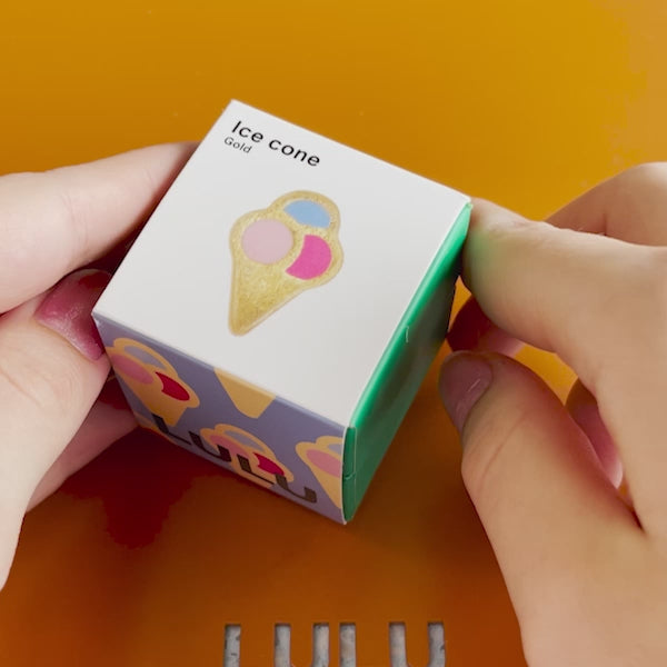 LULU Copenhagen Ice cone Ohrring 1 stück Ear stud, 1 pcs Vergoldet - Video preview