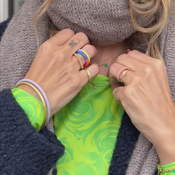 LULU Copenhagen Love U Halskette vergoldet Necklaces Hellgrün - Video preview