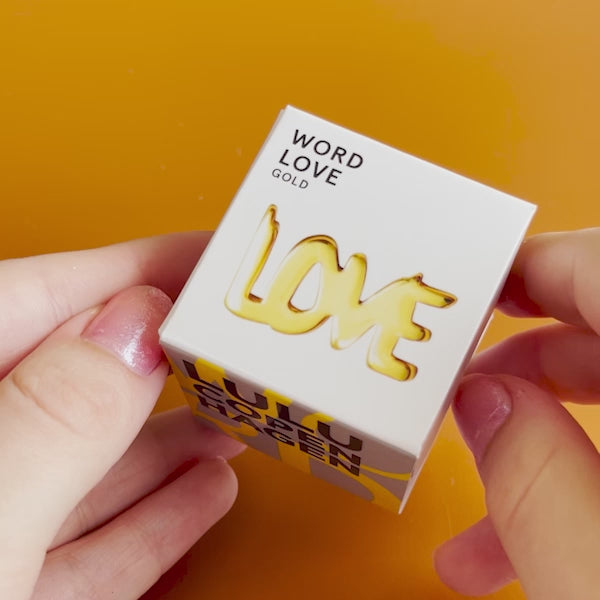 LULU Copenhagen Word Love Ohrring 1 stück Ear stud, 1 pcs Vergoldet