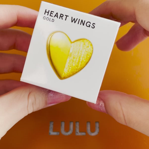 LULU Copenhagen Heart Wings Ohrring 1 stück Ear stud, 1 pcs Silber