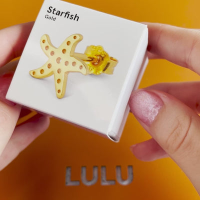 LULU Copenhagen Starfish Ohrring 1 stück Ear stud, 1 pcs Vergoldet