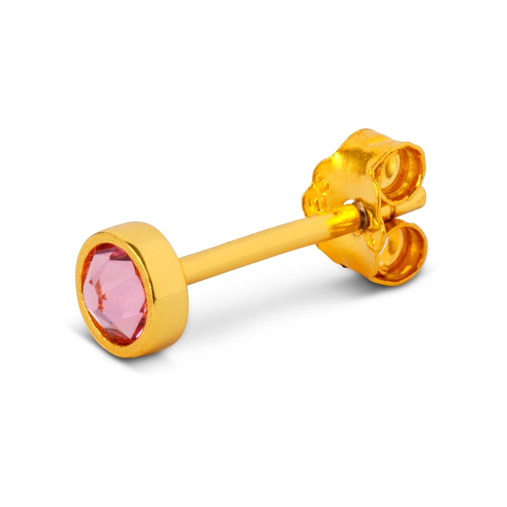 LULU Copenhagen Bling Ohrring 1 stück vergoldet Ear stud, 1 pcs Light Rose