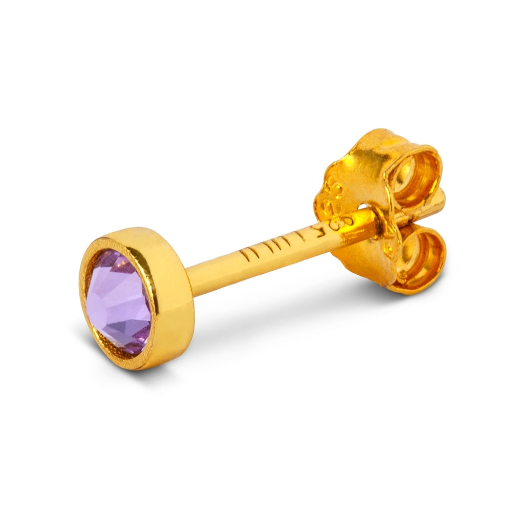 LULU Copenhagen Bling Ohrring 1 stück vergoldet Ear stud, 1 pcs Violett