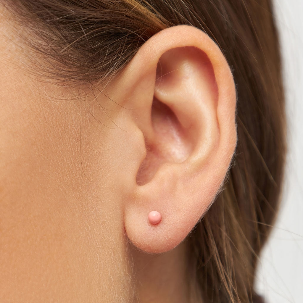 LULU Copenhagen Color Ball Ohrring 1 stück Ear stud, 1 pcs Burnt Coral