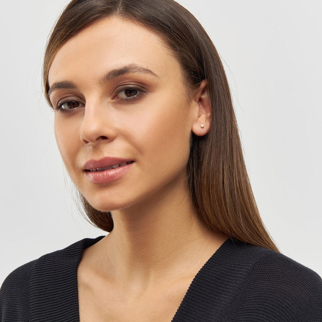 LULU Copenhagen Color Ball Ohrring 1 stück Ear stud, 1 pcs Buttercream