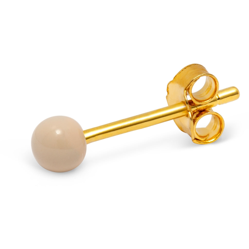 LULU Copenhagen Color Ball Ohrring 1 stück Ear stud, 1 pcs Buttercream