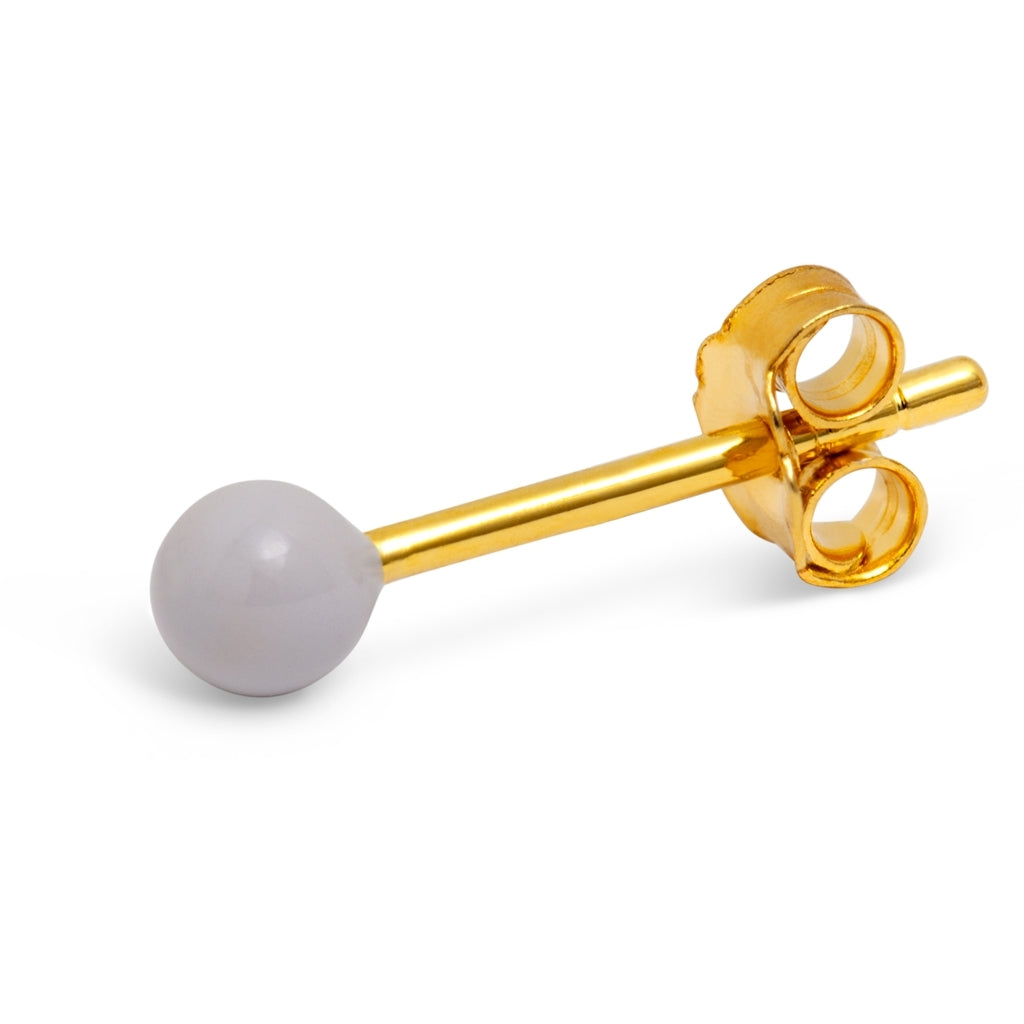 LULU Copenhagen Color Ball Ohrring 1 stück Ear stud, 1 pcs Grau