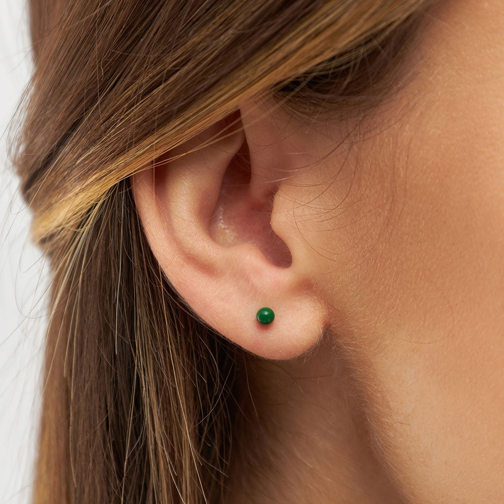 LULU Copenhagen Color Ball Ohrring 1 stück Ear stud, 1 pcs Grün