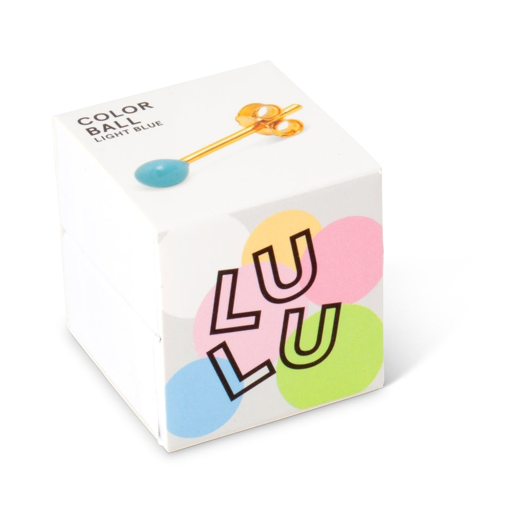 LULU Copenhagen Color Ball Ohrring 1 stück Ear stud, 1 pcs Hellblau