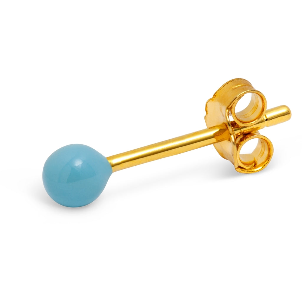 LULU Copenhagen Color Ball 1 stück Ear stud, 1 pcs Hellblau