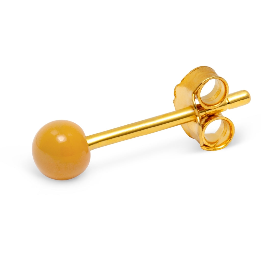 LULU Copenhagen Color Ball Ohrring 1 stück Ear stud, 1 pcs Marigold