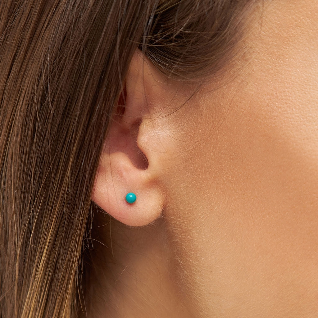 LULU Copenhagen Color Ball Ohrring 1 stück Ear stud, 1 pcs Petrol