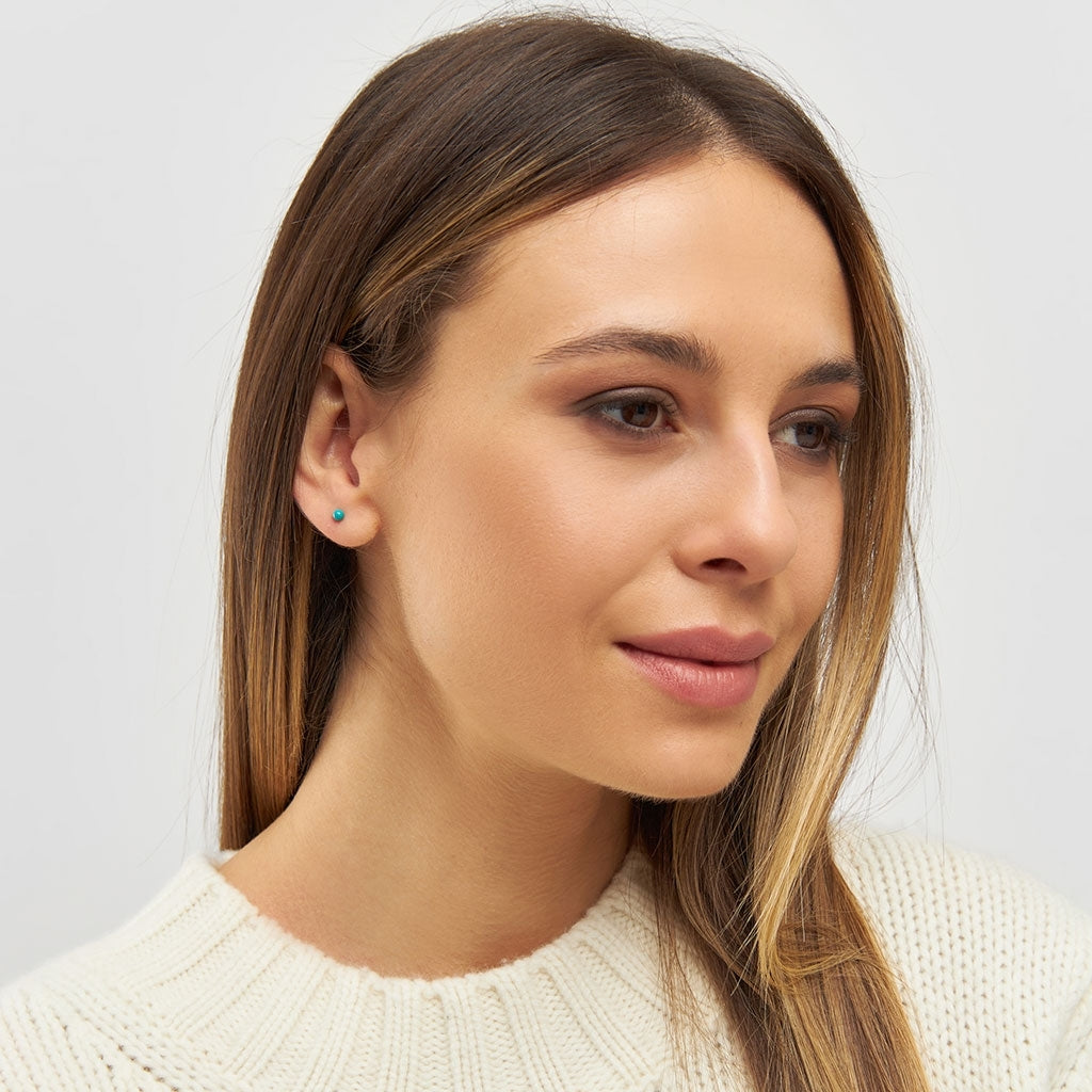 LULU Copenhagen Color Ball Ohrring 1 stück Ear stud, 1 pcs Petrol