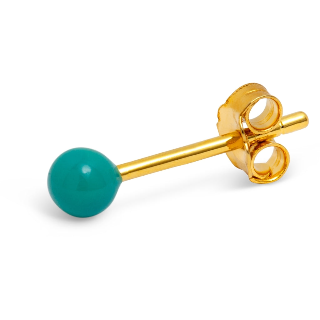 LULU Copenhagen Color Ball Ohrring 1 stück Ear stud, 1 pcs Petrol