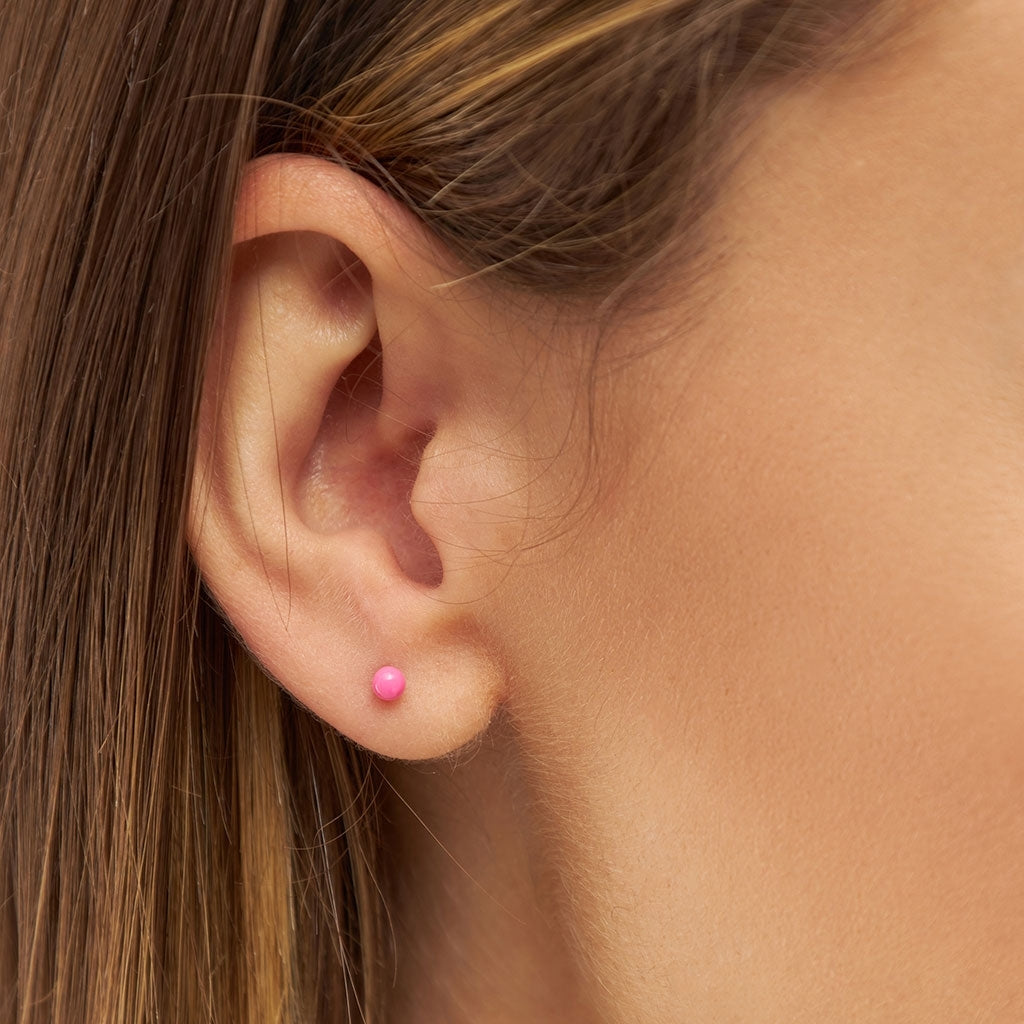 LULU Copenhagen Color Ball Ohrring 1 stück Ear stud, 1 pcs Pink