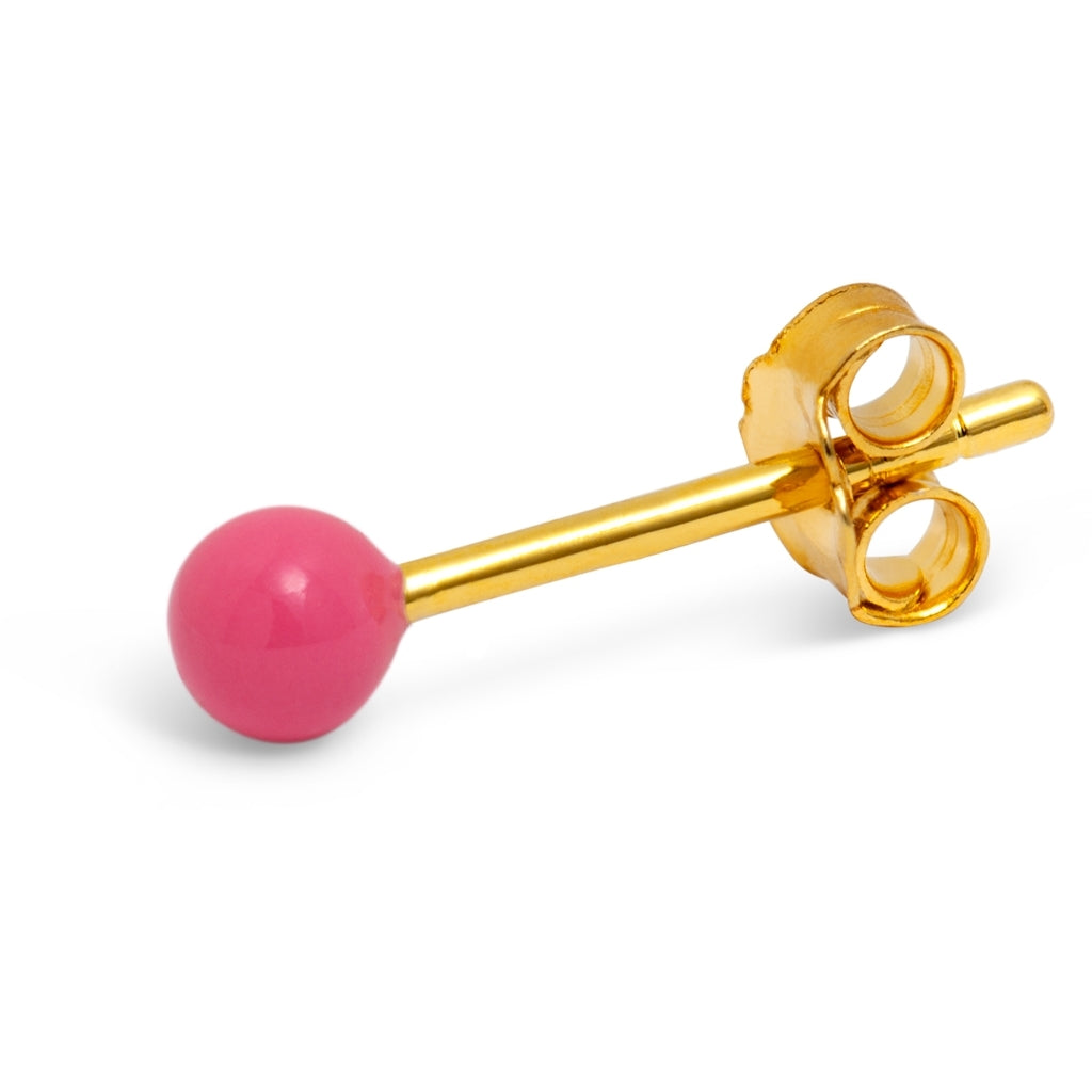 LULU Copenhagen Color Ball Ohrring 1 stück Ear stud, 1 pcs Pink