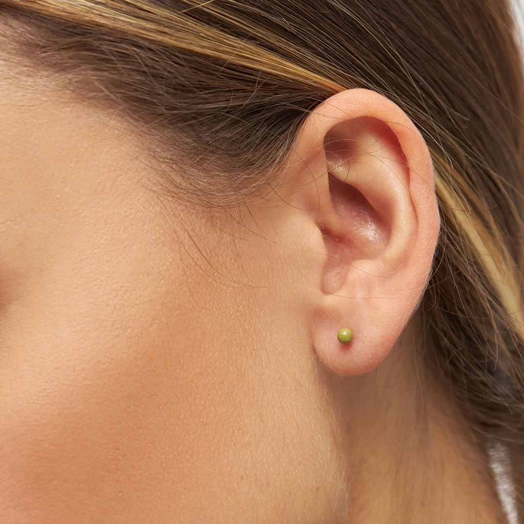 LULU Copenhagen Color Ball Ohrring 1 stück Ear stud, 1 pcs Willow Green