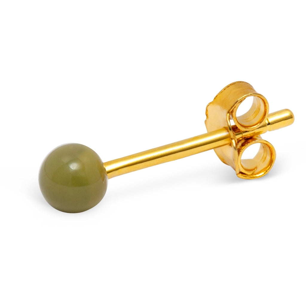 LULU Copenhagen Color Ball Ohrring 1 stück Ear stud, 1 pcs Willow Green