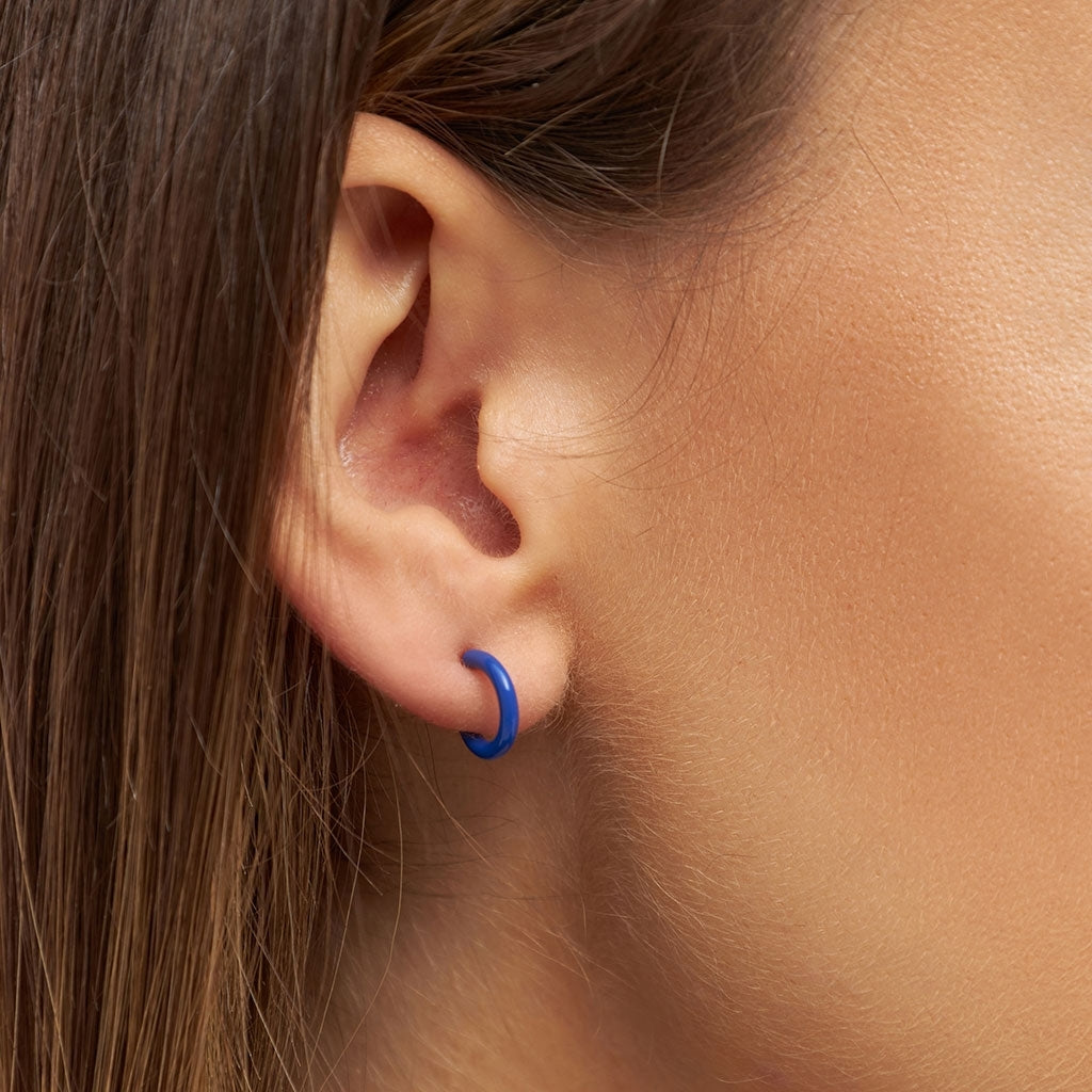 LULU Copenhagen Color Hoop 1 stück Hoops Dazzling Blue