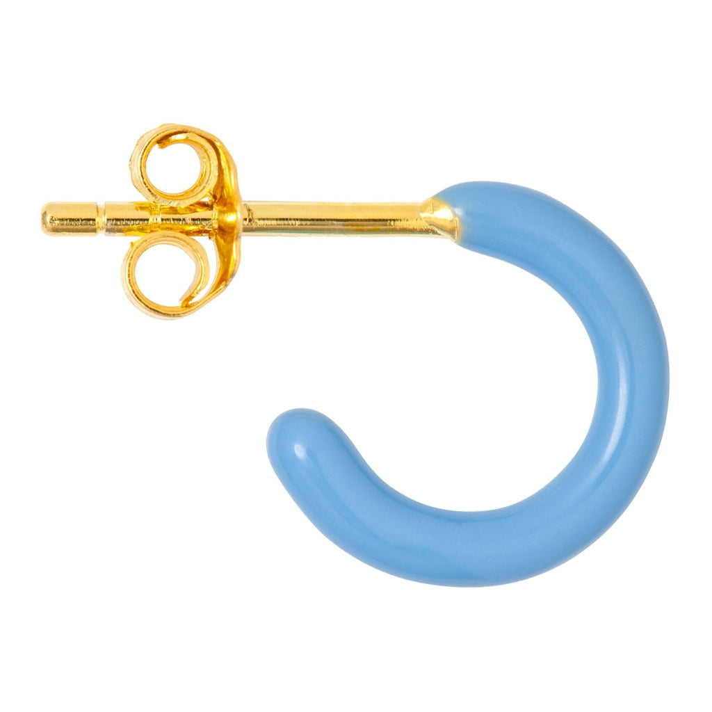 LULU Copenhagen Color Hoop 1 stück Hoops Hellblau