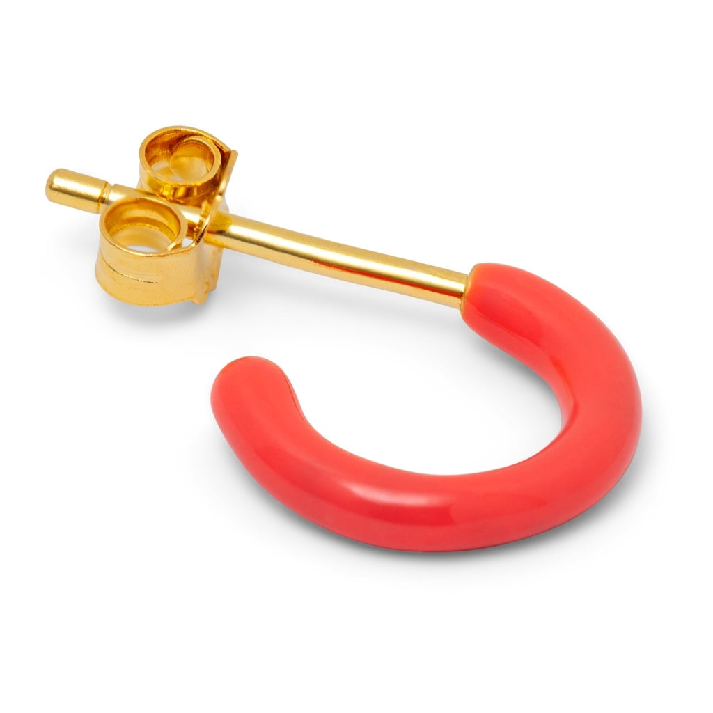 LULU Copenhagen Color Hoop 1 stück Hoops Korallenrot