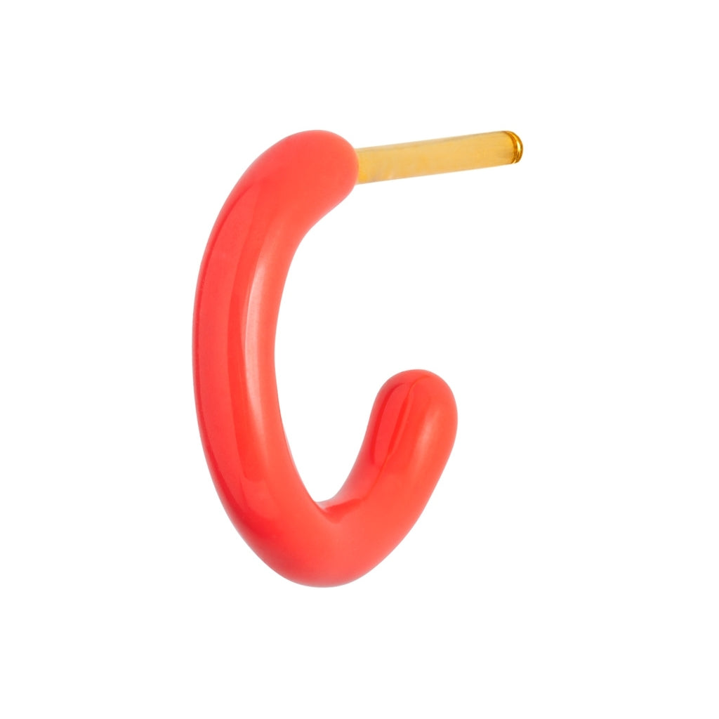 LULU Copenhagen Color Hoop 1 stück Hoops Korallenrot