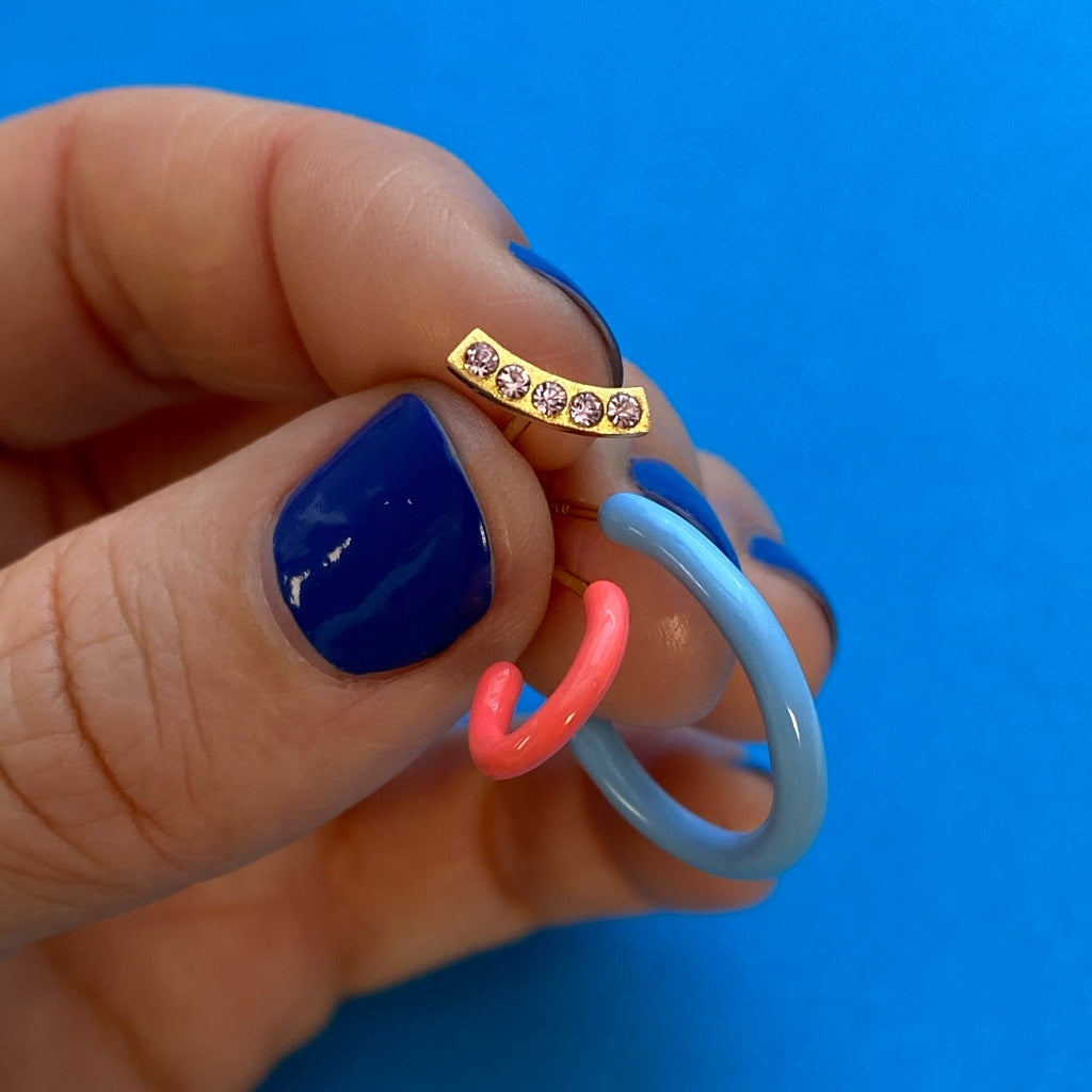 LULU Copenhagen Color Hoop 1 stück Hoops Korallenrot