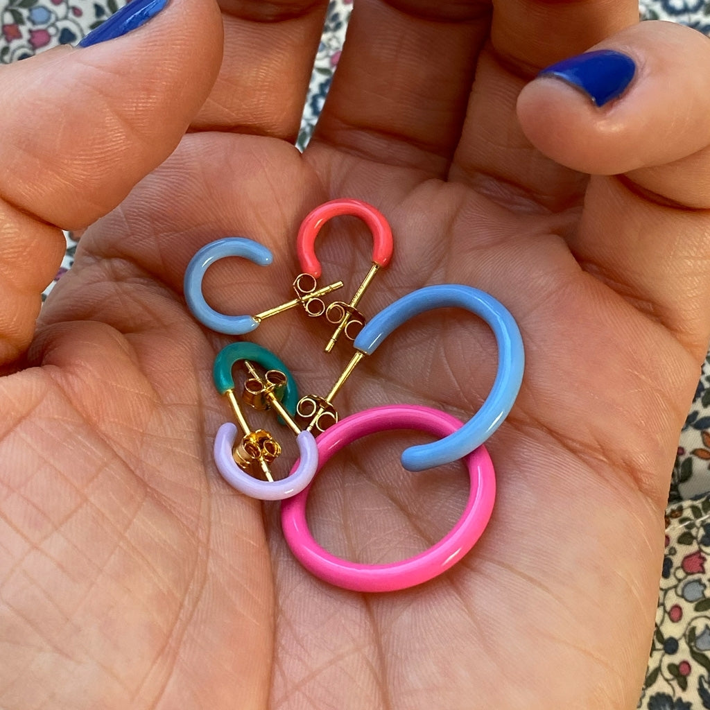 LULU Copenhagen Color Hoop 1 stück Hoops Korallenrot