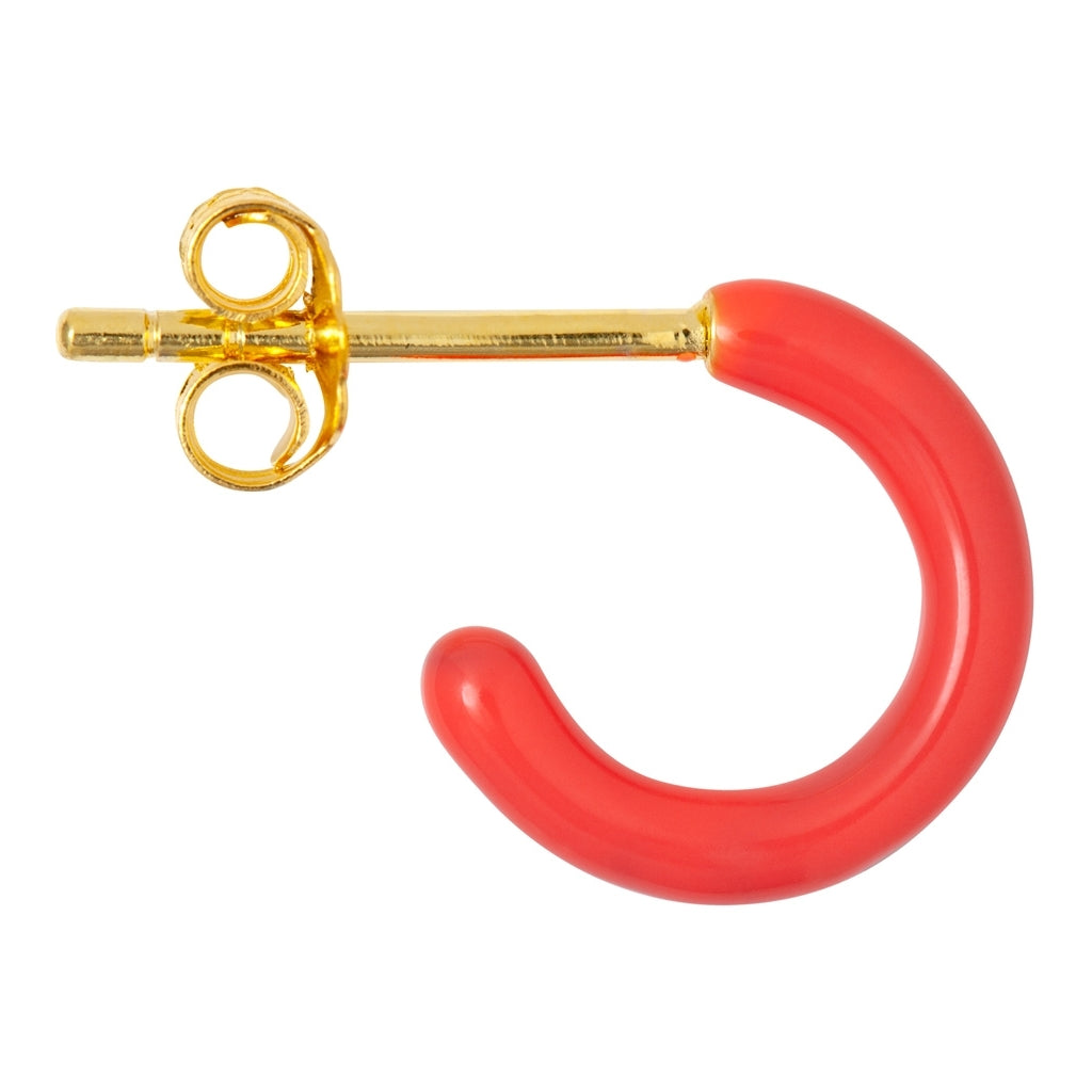 LULU Copenhagen Color Hoop 1 stück Hoops Korallenrot