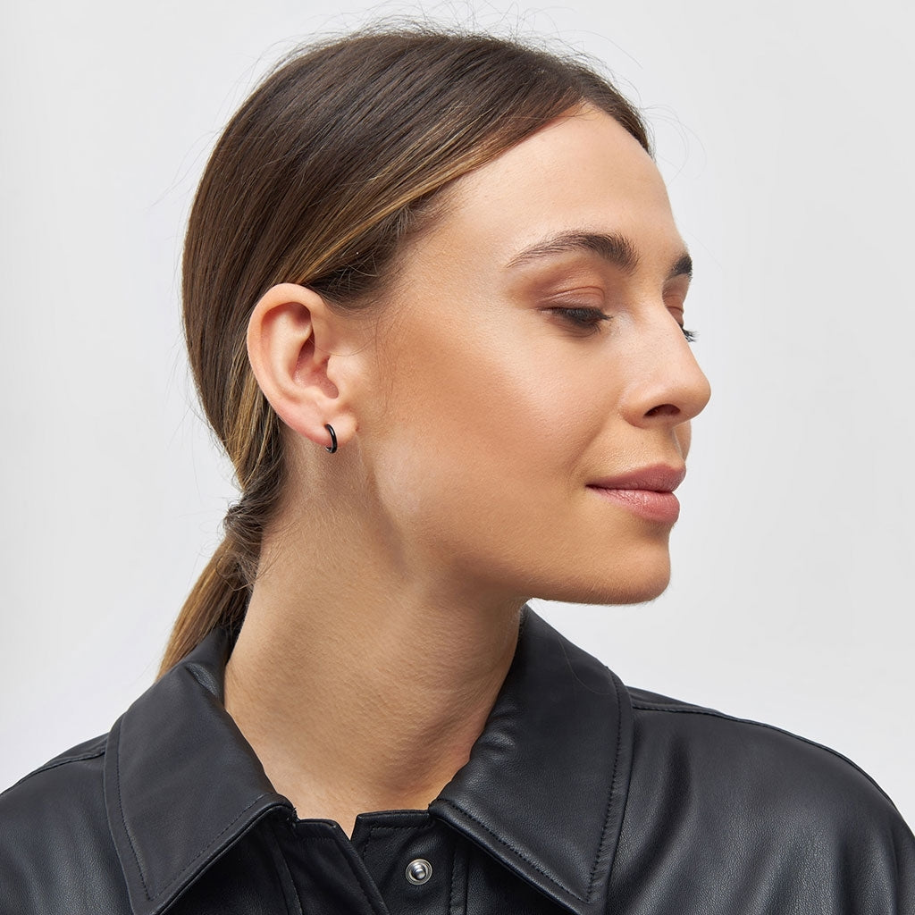 LULU Copenhagen Color Hoop 1 stück Hoops Schwarz