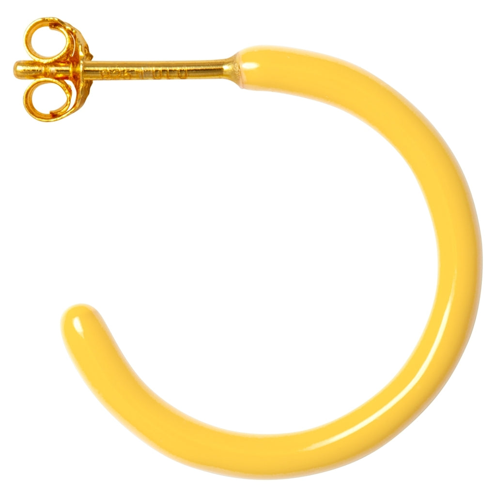 LULU Copenhagen Color Hoops Medium paar Hoops Gelb