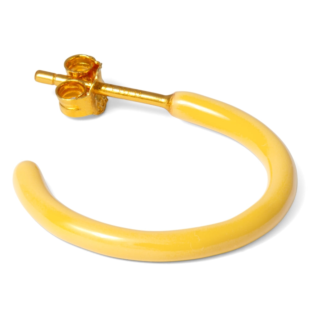 LULU Copenhagen Color Hoops Medium paar Hoops Gelb
