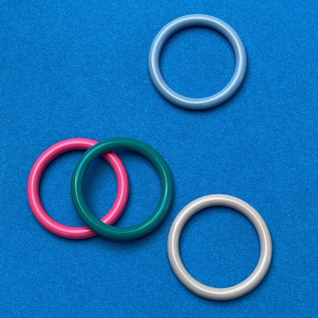 LULU Copenhagen Color Ring Rings Hellblau