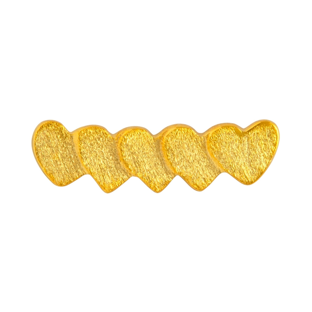 LULU Copenhagen Domino Hearts 5 Ohrring 1 stück Ear stud, 1 pcs Vergoldet