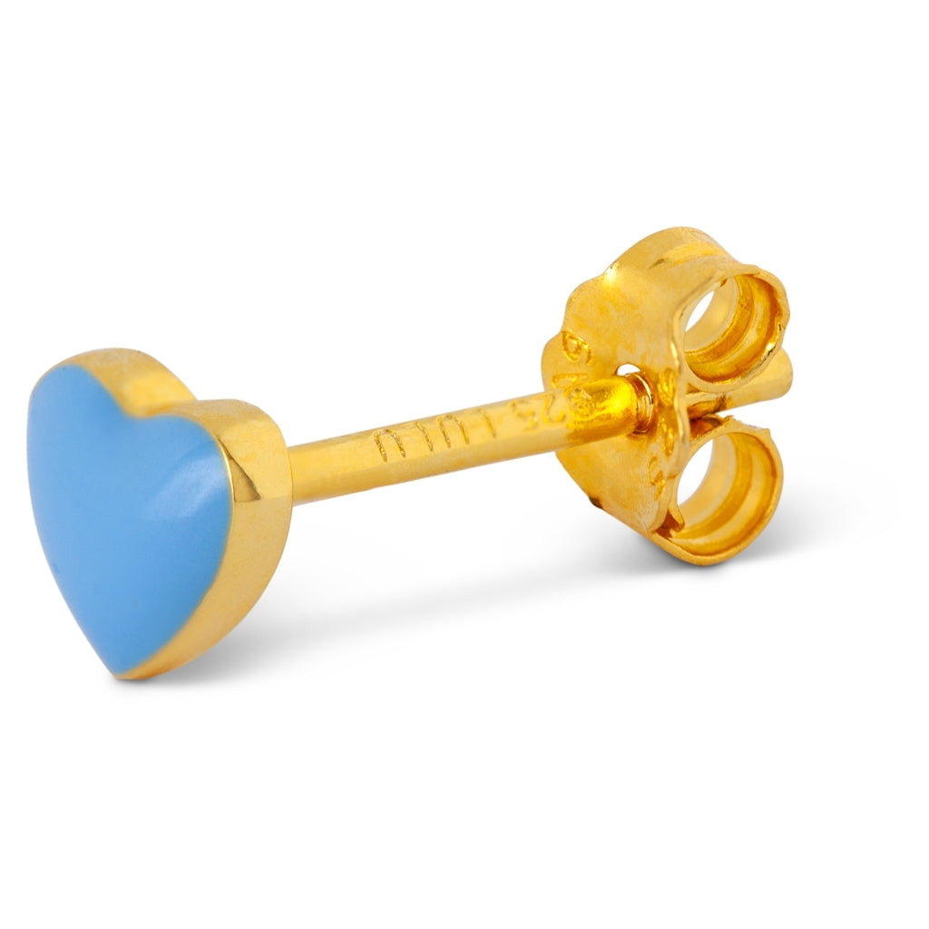 LULU Copenhagen Love U Ohrring 1 stück Ear stud, 1 pcs Hellblau