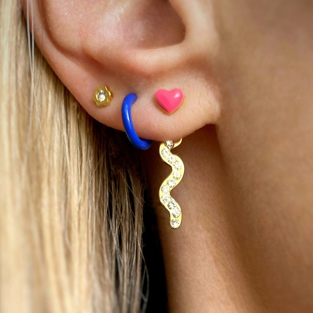 LULU Copenhagen Love U Ohrring 1 stück Ear stud, 1 pcs Pink