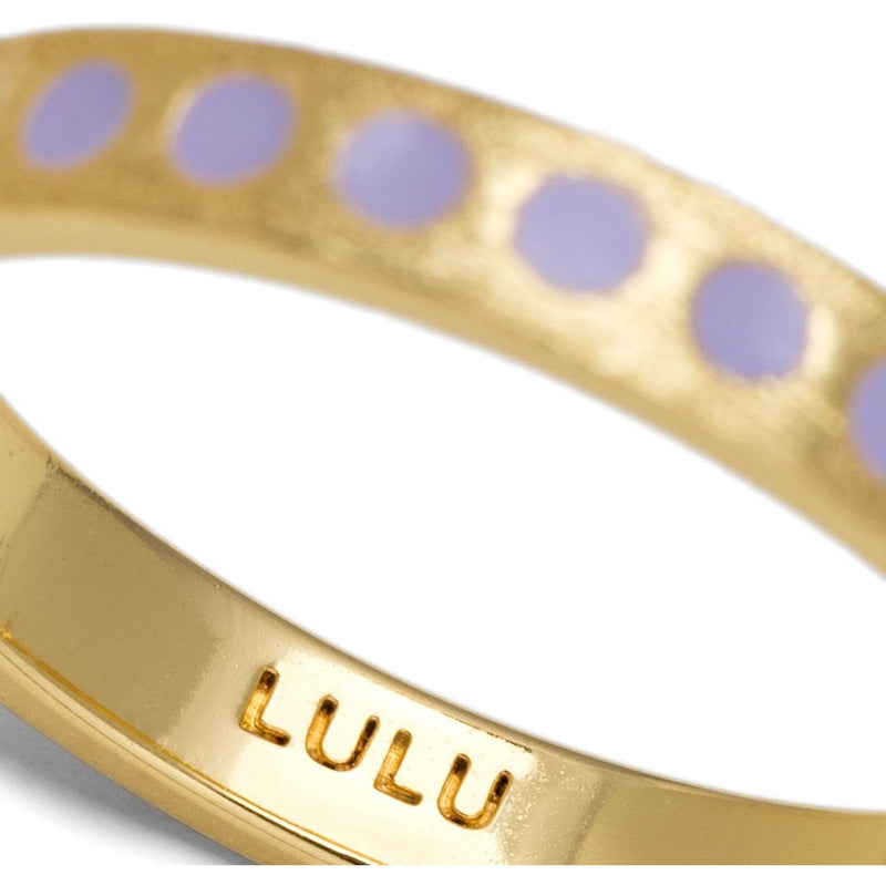 LULU Copenhagen Pattern Ring vergoldet Rings Lila