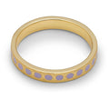 Pattern Ring vergoldet - Lila